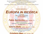 ciclo di seminari su Europa in ricerca